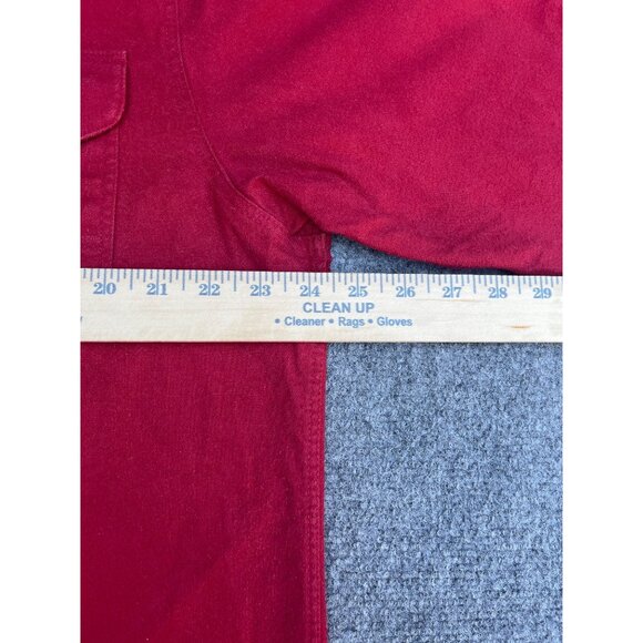 Filson Red flannel Button-Up Shirt With Dual Chest Pockets & Classic Collar For - Picture 5 of 8